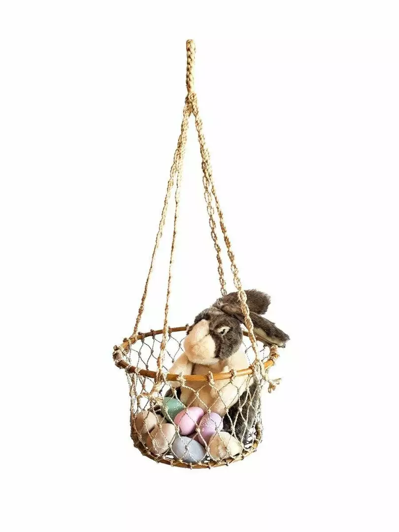 Korissa Home Goods Jhuri Single Hanging Basket 3 Korissa Home Goods Jhuri Single Hanging Basket