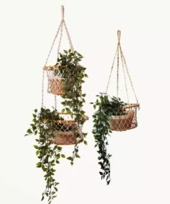 Korissa Home Goods Jhuri Single Hanging Basket 8 Korissa Home Goods Jhuri Single Hanging Basket