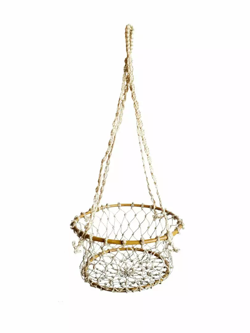 Korissa Home Goods Jhuri Single Hanging Basket 2 Korissa Home Goods Jhuri Single Hanging Basket