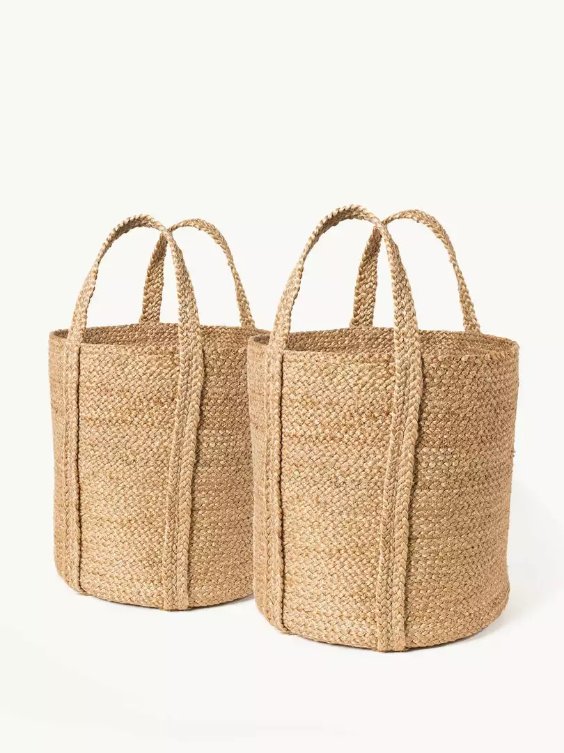 Korissa Kata Basket With Handles Set - Natural Home Goods 1 Korissa Kata Basket With Handles Set - Natural Home Goods