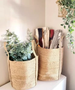 Korissa Kata Basket With Handles Set - Natural Home Goods