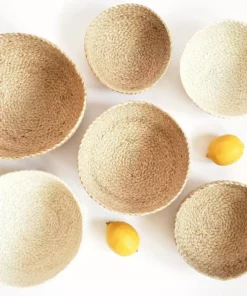 Korissa Home Goods Kata Candy Bowl Set - Natural 13 Korissa Home Goods Kata Candy Bowl Set - Natural