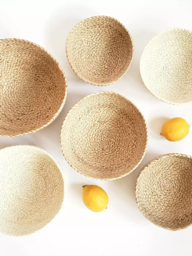 Korissa Home Goods Kata Candy Bowl Set - Natural 6 Korissa Home Goods Kata Candy Bowl Set - Natural