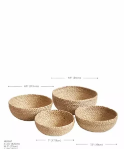 Korissa Home Goods Kata Candy Bowl Set - Natural 14 Korissa Home Goods Kata Candy Bowl Set - Natural