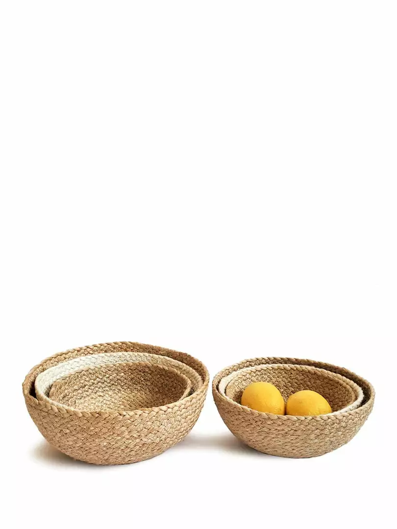 Korissa Home Goods Kata Candy Bowl Set - Natural 4 Korissa Home Goods Kata Candy Bowl Set - Natural