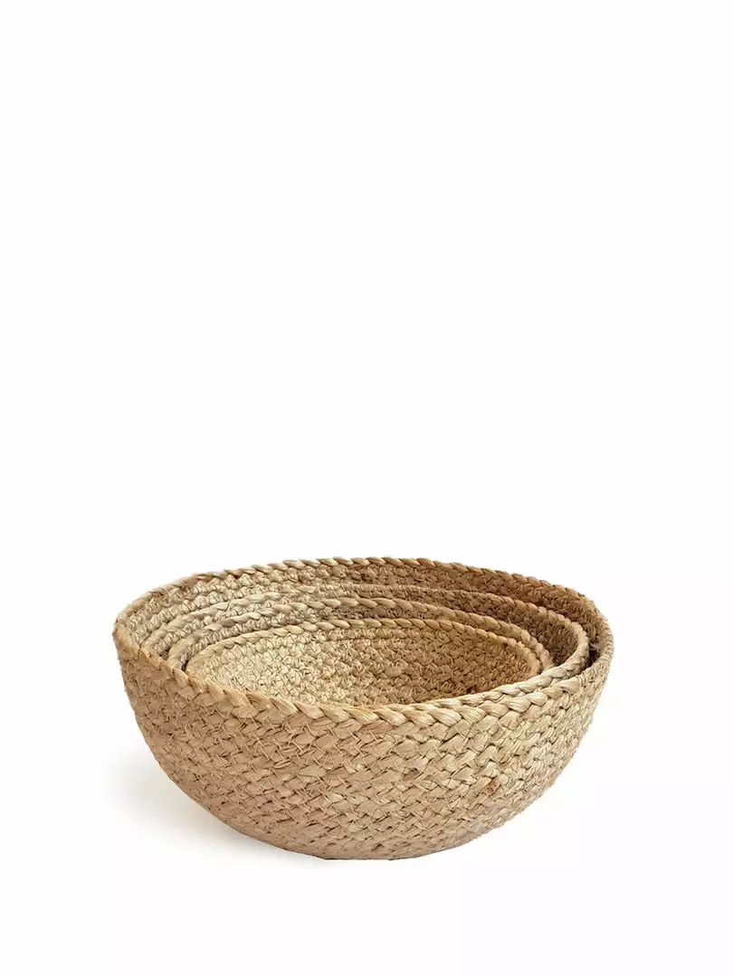 Korissa Home Goods Kata Candy Bowl Set - Natural 5 Korissa Home Goods Kata Candy Bowl Set - Natural