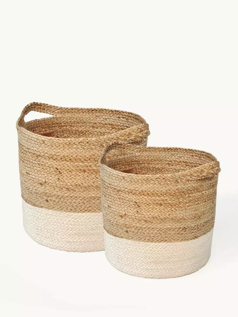 Korissa Home Goods Kata Colorblock Basket Set 1 Korissa Home Goods Kata Colorblock Basket Set