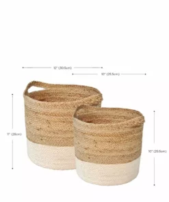 Korissa Home Goods Kata Colorblock Basket Set 13 Korissa Home Goods Kata Colorblock Basket Set