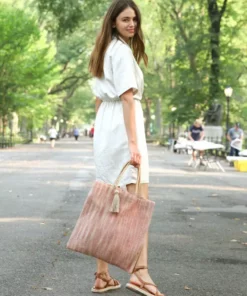 Korissa Accessories Nadi Jute Tote Bag - Red