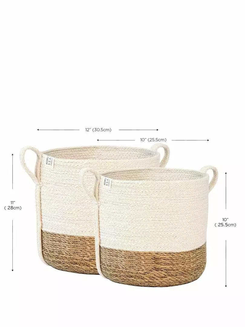 Korissa Savar Side Handle Basket Set 5 Korissa Savar Side Handle Basket Set