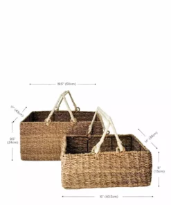 Korissa Home Goods Savar Large Square Basket Set