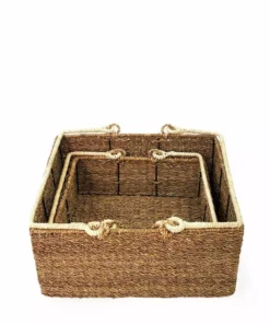 Korissa Home Goods Savar Large Square Basket Set