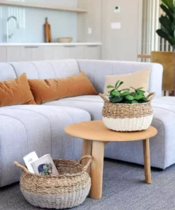 Korissa Ula Floor Basket Set - Natural