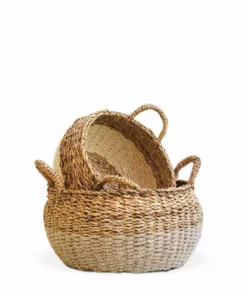 Korissa Ula Floor Basket Set - Natural