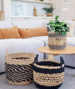 Korissa Ula Mesh Basket Set - Black Home Goods 10 Korissa Ula Mesh Basket Set - Black Home Goods