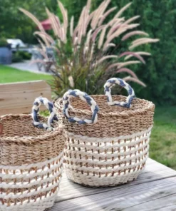 Korissa Ula Mesh Basket Set - White 8 Korissa Ula Mesh Basket Set - White