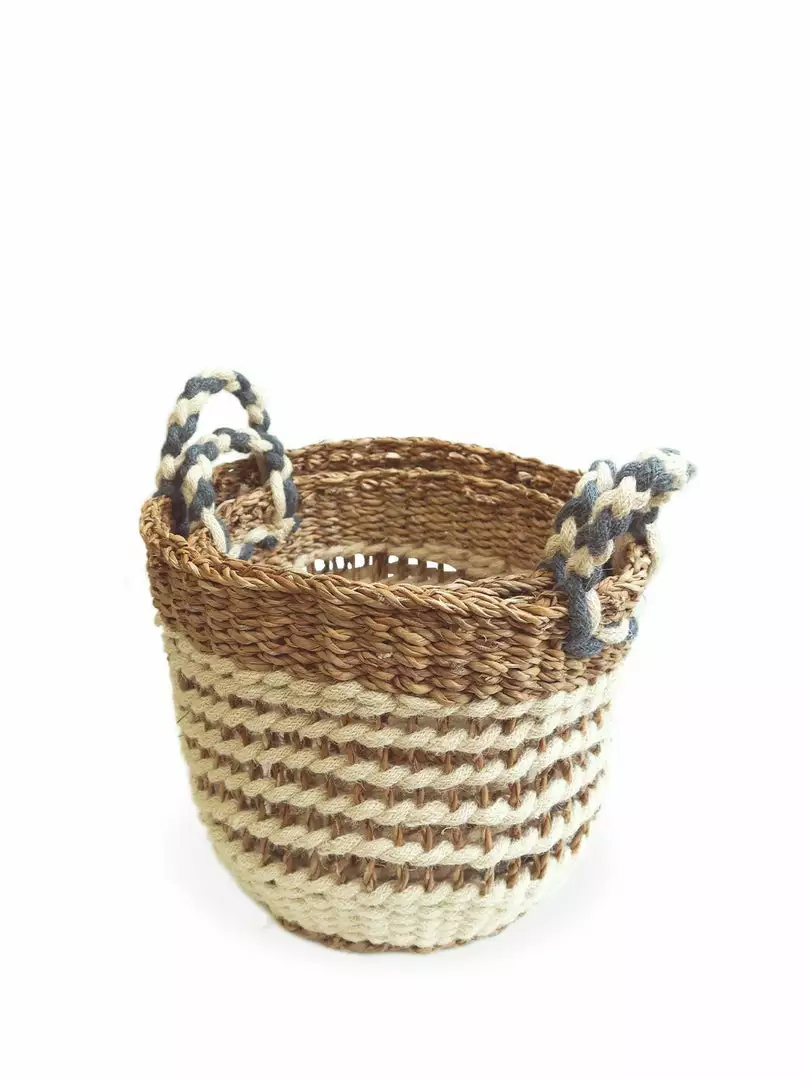 Korissa Ula Mesh Basket Set - White 5 Korissa Ula Mesh Basket Set - White