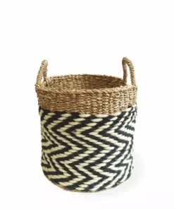 Korissa Home Goods Ula Zigzag Basket Set 12 Korissa Home Goods Ula Zigzag Basket Set