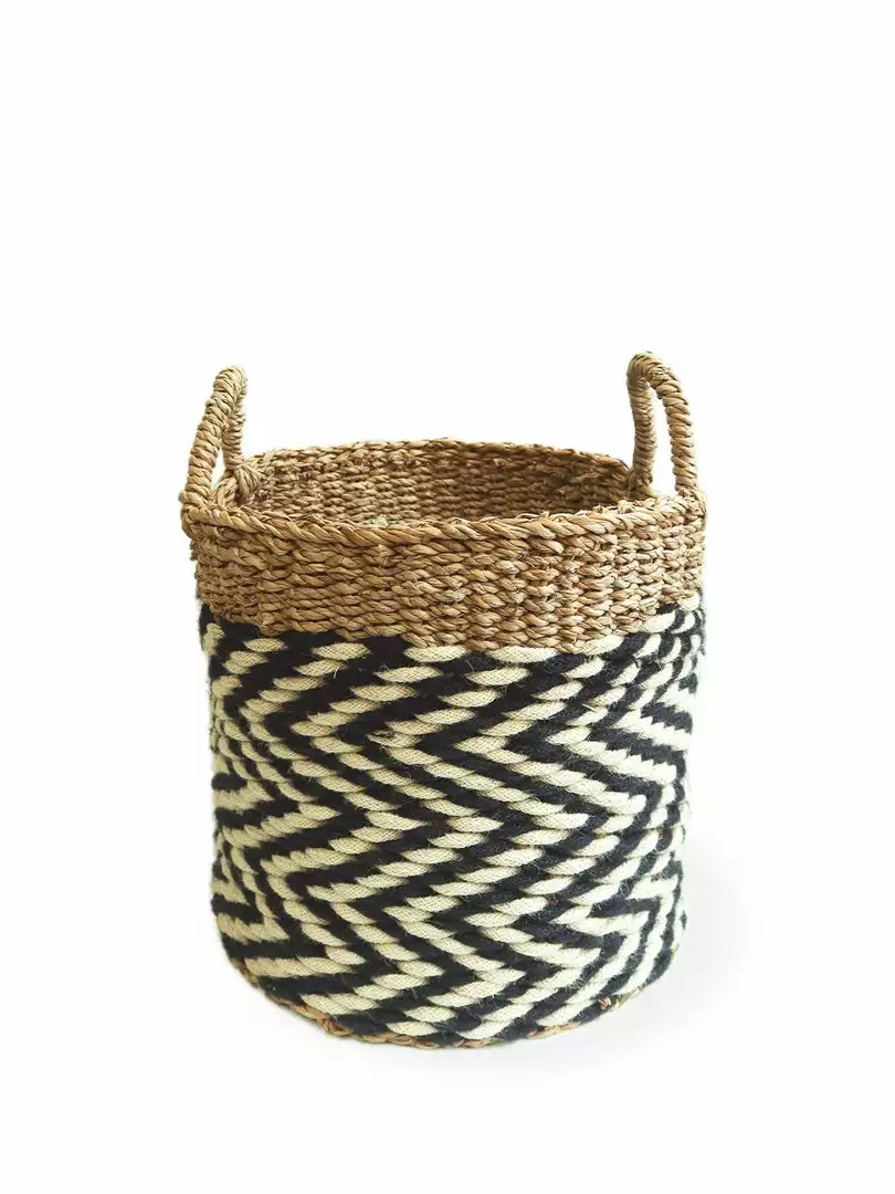 Korissa Home Goods Ula Zigzag Basket Set 5 Korissa Home Goods Ula Zigzag Basket Set