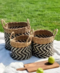Korissa Home Goods Ula Zigzag Basket Set