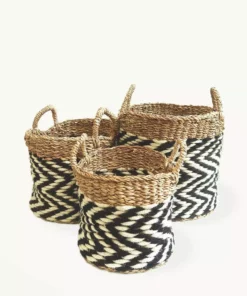 Korissa Home Goods Ula Zigzag Basket Set