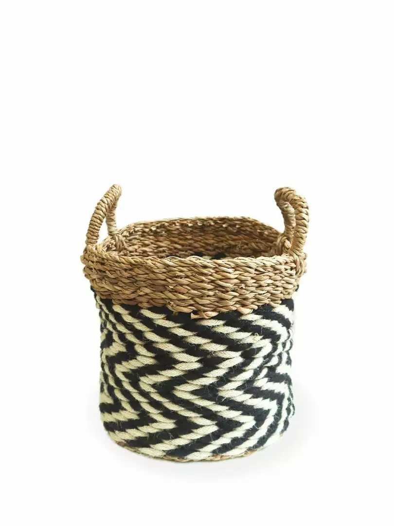 Korissa Home Goods Ula Zigzag Basket Set 6 Korissa Home Goods Ula Zigzag Basket Set