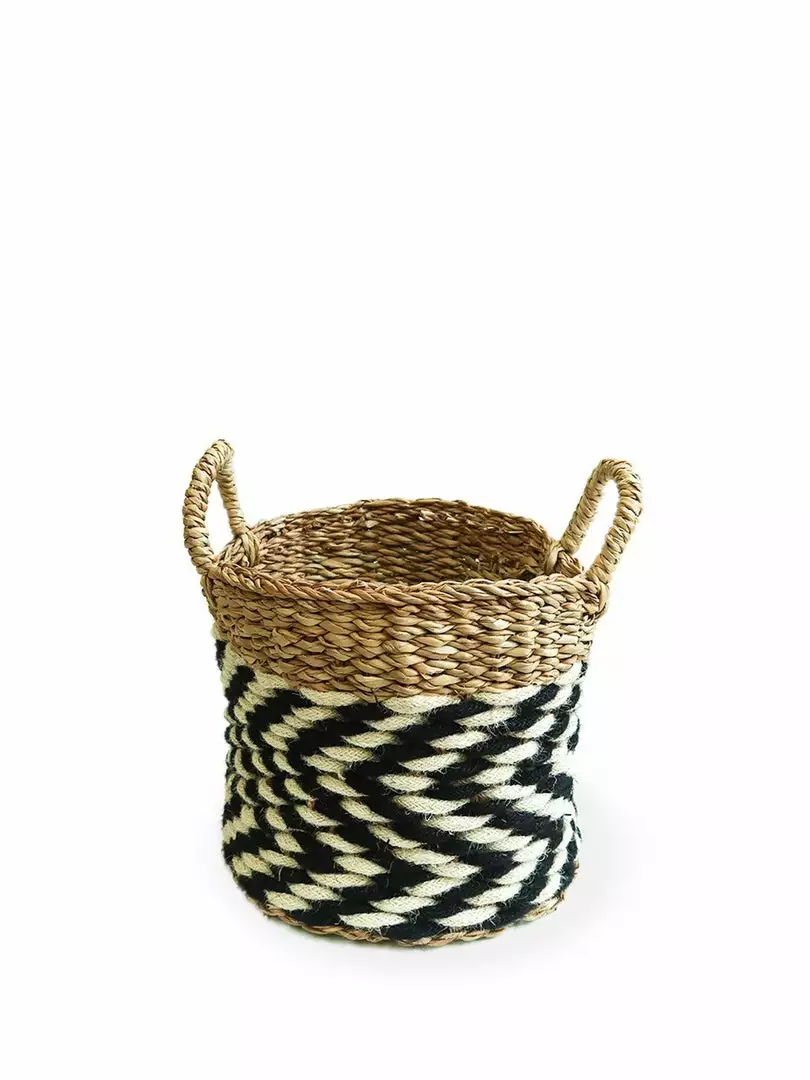 Korissa Home Goods Ula Zigzag Basket Set 7 Korissa Home Goods Ula Zigzag Basket Set