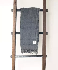 Amante Marketplace Home Goods Kurios Turkish Towel / Blanket - Charcoal