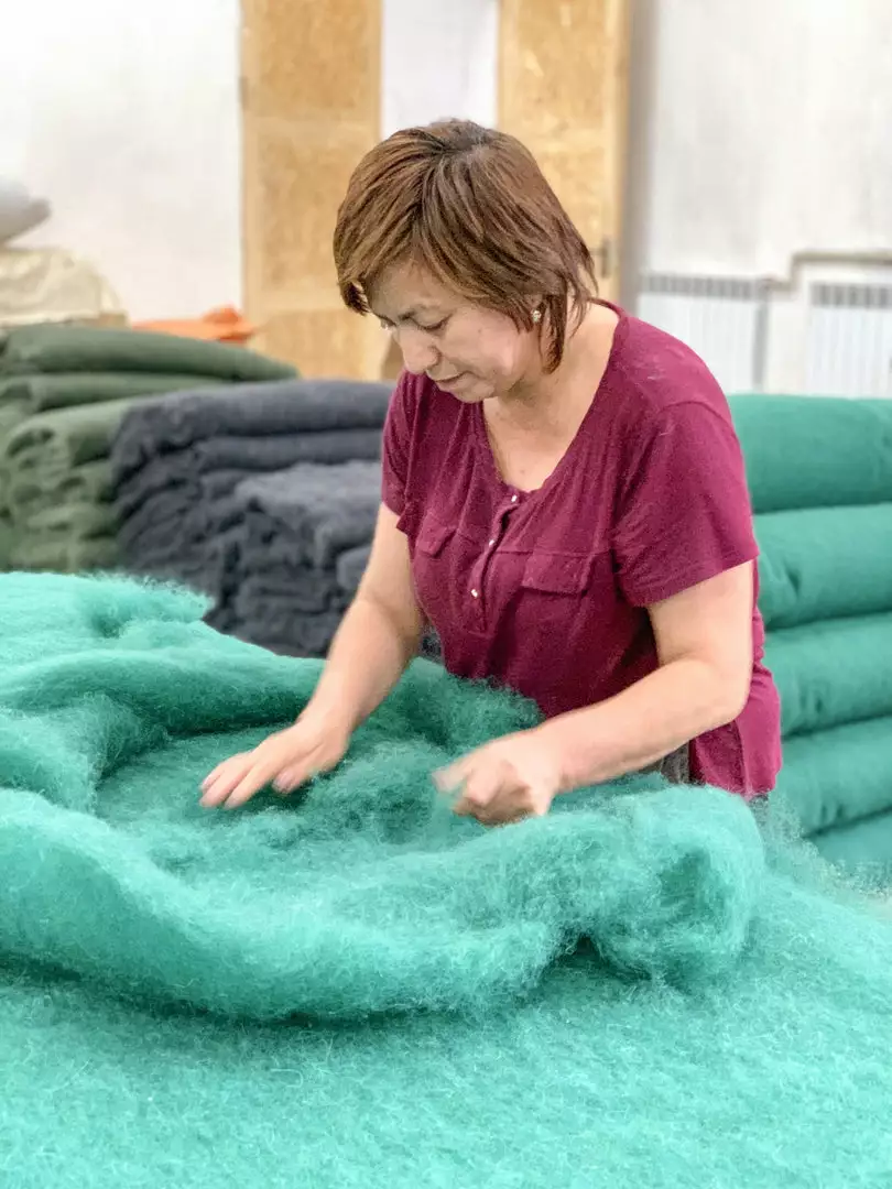 Kyrgies Men's Molded Sole High Back Wool Slippers - Navy 5 Kyrgies Men's Molded Sole High Back Wool Slippers - Navy