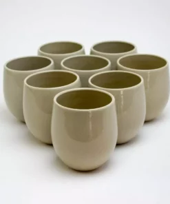 Carthage.Co La Marsa Stoneware Goblet Set Kitchen + Dining