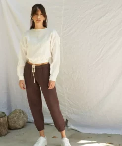 LA Relaxed New Arrivals Reversible Linen Blouse