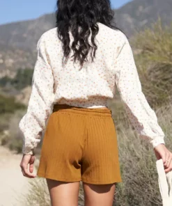 LA Relaxed New Arrivals Reversible Linen Blouse