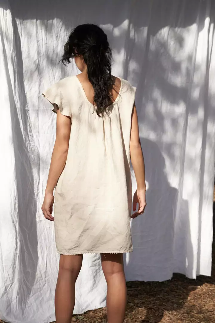 LA Relaxed Magnolia Linen Slip Dress 6 LA Relaxed Magnolia Linen Slip Dress