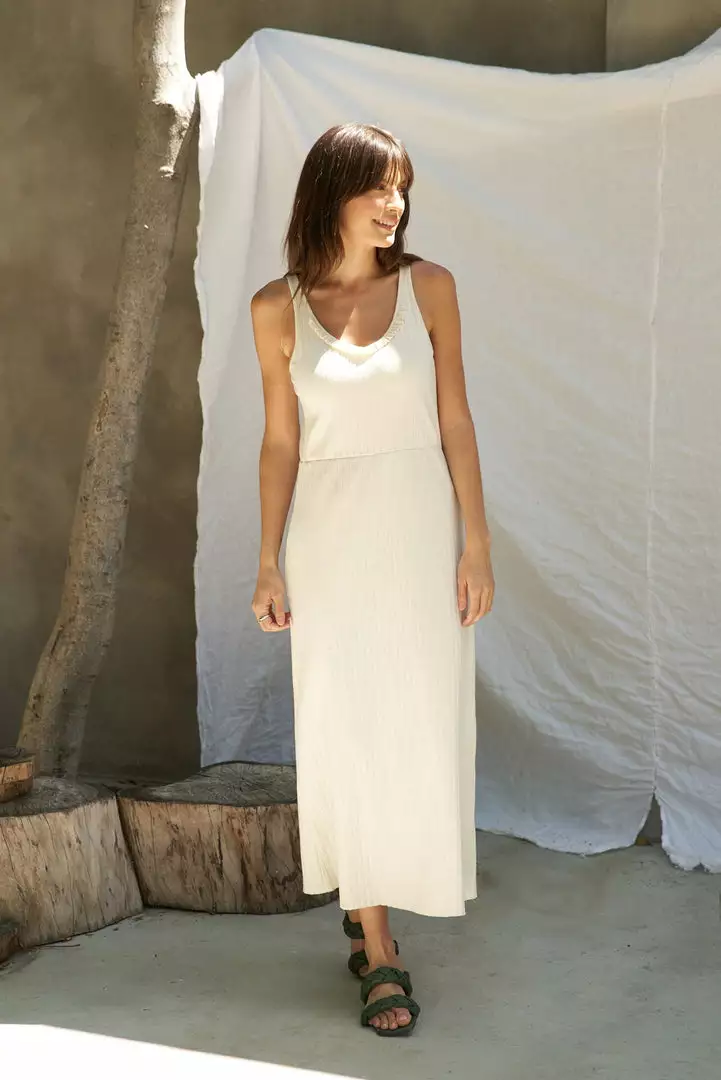 LA Relaxed New Arrivals Jacquard Pointelle Sundress 7 LA Relaxed New Arrivals Jacquard Pointelle Sundress