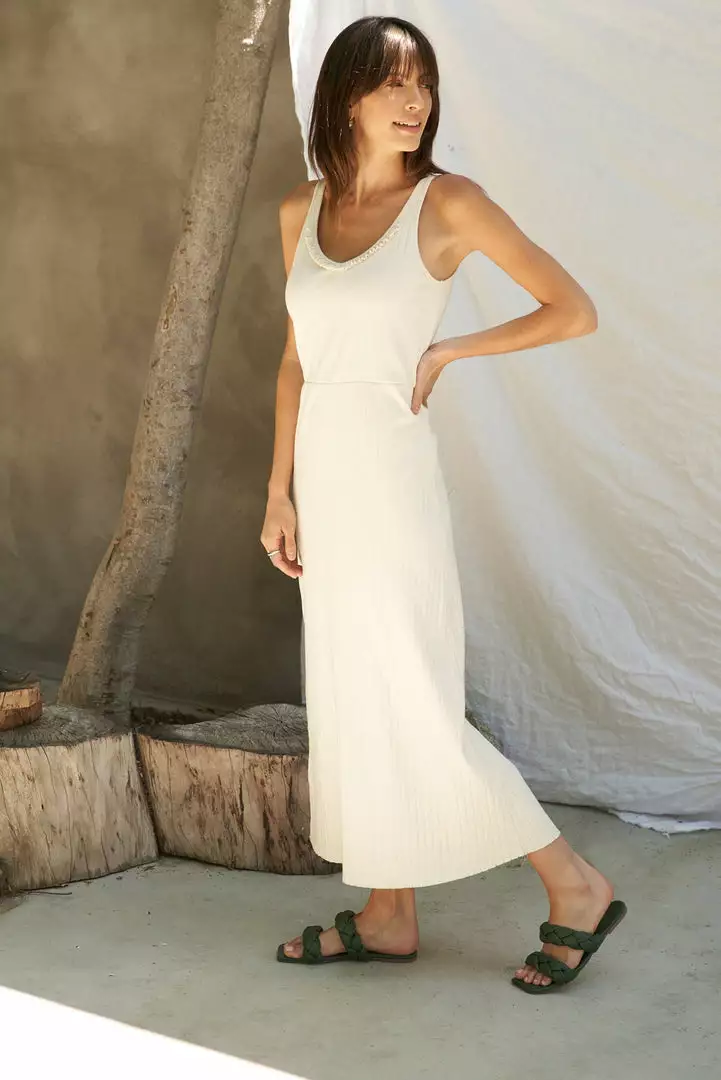 LA Relaxed New Arrivals Jacquard Pointelle Sundress 2 LA Relaxed New Arrivals Jacquard Pointelle Sundress