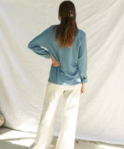 LA Relaxed Raw Modal Raglan Sweatshirt