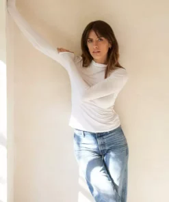 LA Relaxed Smooth Modal Jersey Turtleneck