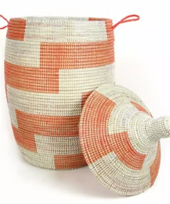 Mbare Large Patterned Hamper Basket