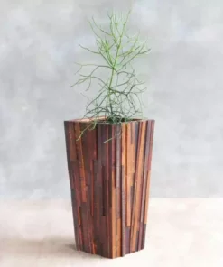 Masaya & Co. Large Hardwood Geo Planter Home Goods