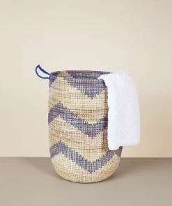 Mbare Large Patterned Hamper Basket