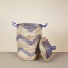 Mbare Large Patterned Hamper Basket