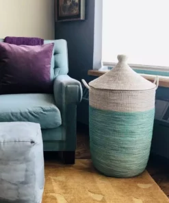 Mbare Large Two-Tone Basket