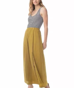 Synergy Organic Clothing Laylin Skirt - Ecru Olive 6 Synergy Organic Clothing Laylin Skirt - Ecru Olive