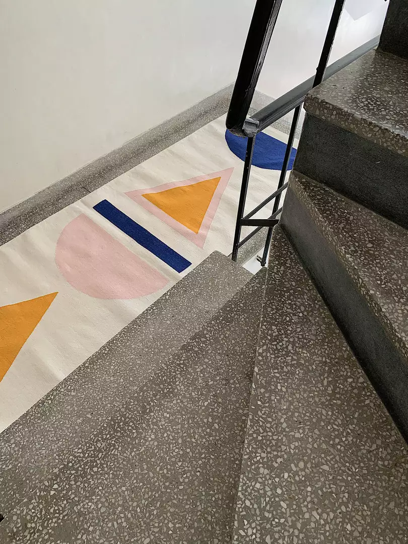 Leah Singh Dana Runner Rug - Navy 2 Leah Singh Dana Runner Rug - Navy