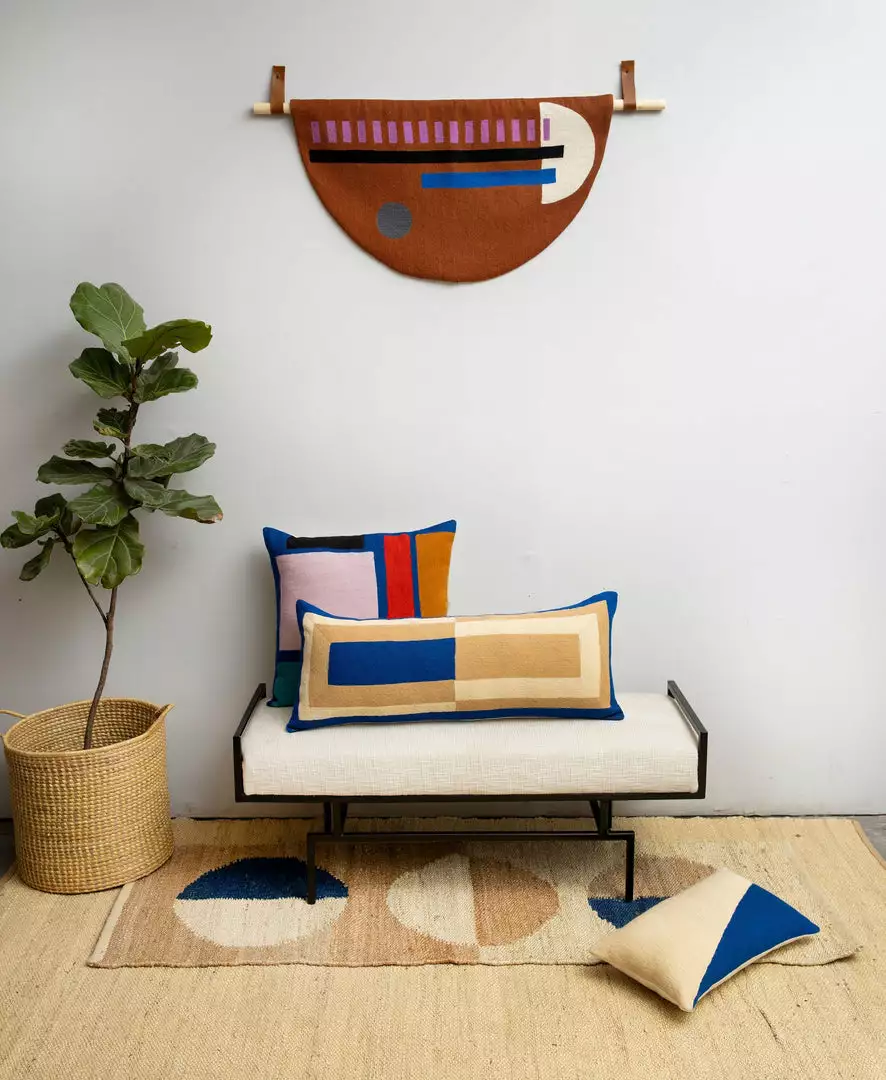 Leah Singh Dashes Wool Tapestry Home Goods 2 Leah Singh Dashes Wool Tapestry Home Goods