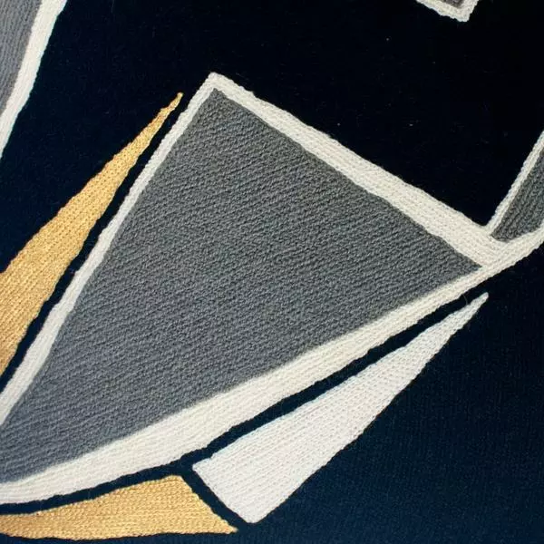 Leah Singh Handcrafted Detroit Wool Throw Pillow Cover - Black 3 Leah Singh Handcrafted Detroit Wool Throw Pillow Cover - Black