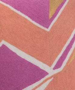 Leah Singh Home Goods Detroit Wool Throw Pillow Cover - Peach