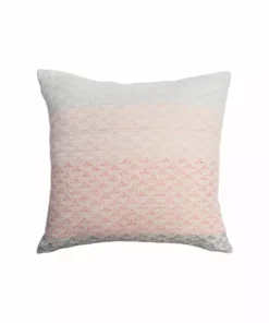 Leah Singh Eva Throw Pillow Cover - Ivory + Coral Home Goods