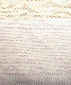 Leah Singh Eva Wool Lumbar Pillow Cover - Ivory + Pink