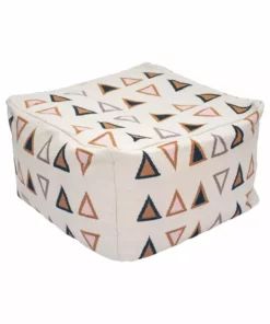 Leah Singh Gramercy Multi Pouf Home Goods